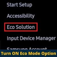 turn on eco mode option