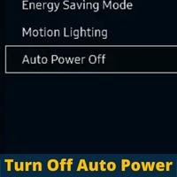 turn off auto power