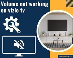 volume not working on vizio tv