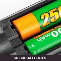 check batteries