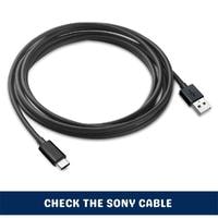check the sony cable