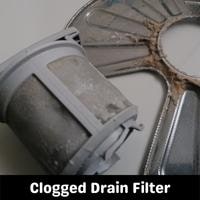 clogged drain filter