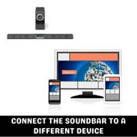 connect the soundbar to a different device