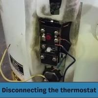 disconnecting the thermostat