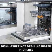 dishwasher not draining water properly