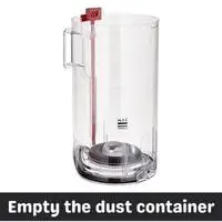 empty the dust container