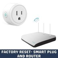 factory reset smart plug and router