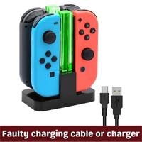 faulty charging cable or charger