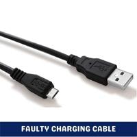 faulty charging cable