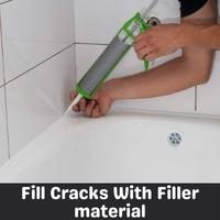 fill cracks with filler material