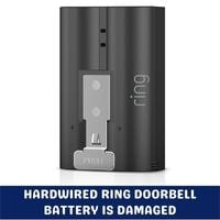 hardwired ring doorbell battery is damaged