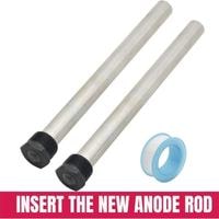 insert the new anode rod