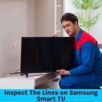 inspect the lines on samsung smart tv