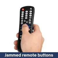 jammed remote buttons
