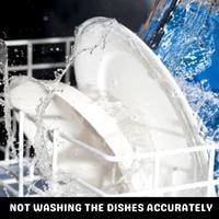 not washing the dishes accurately