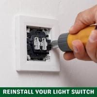 reinstall your light switch