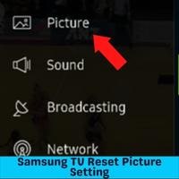 samsung tv reset picture setting