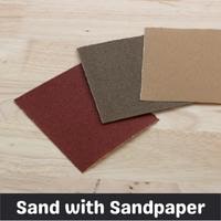 sand with sandpaper