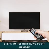 steps to restart roku tv via remote