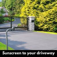 sunscreen to your driveway
