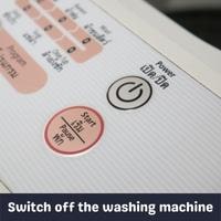 switch off the washing machine