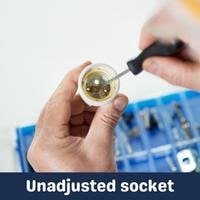unadjusted socket