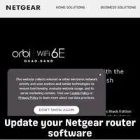 update your netgear router software