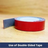 use of double sided tape