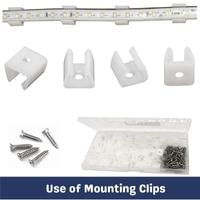 use of mounting clips