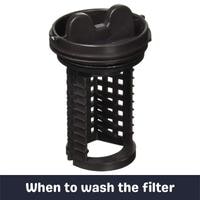 when to wash the filter