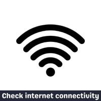 check internet connectivity