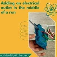 adding an electrical outlet in the middle of a run