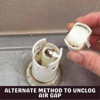 alternate method to unclog air gap