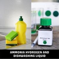 ammonia hydrogen and dishwashing liquid