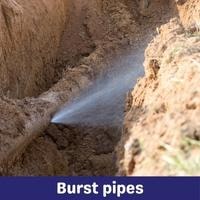 burst pipes