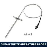 clean the temperature probe