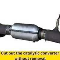 cut out the catalytic converter without removal