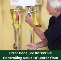 defective controlling valve of water flow