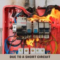 due to a short circuit