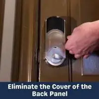 eliminate the cover of the back panel