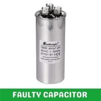faulty capacitor