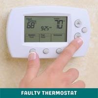 faulty thermostat