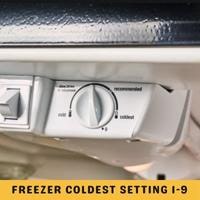 freezer coldest setting 1 9