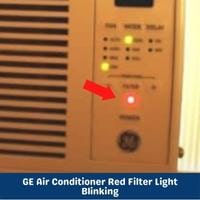 ge air conditioner red filter light blinking