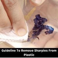 guideline to remove sharpies from plastic