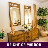 height of mirror