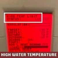 high water temperature