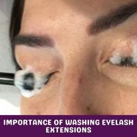 importance of washing eyelash extensions