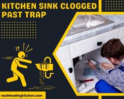 kitchen sink clogged past trap 2022