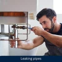 leaking pipes